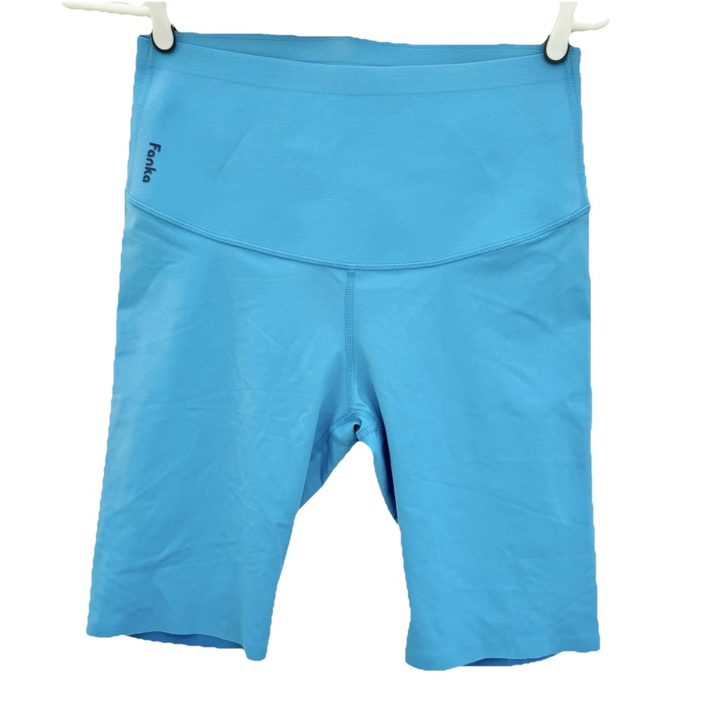 Fanka Body Sculpt Reversible Compression Bike Shorts Womens‎ Sz XS / 2 Blue